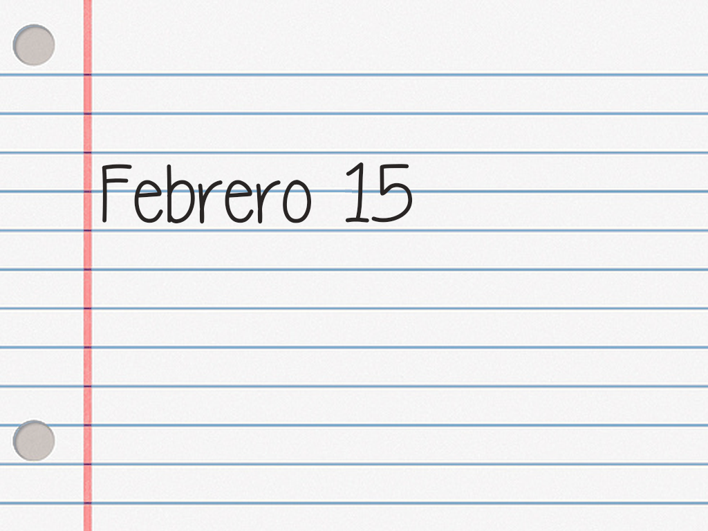 FEBRERO 15.