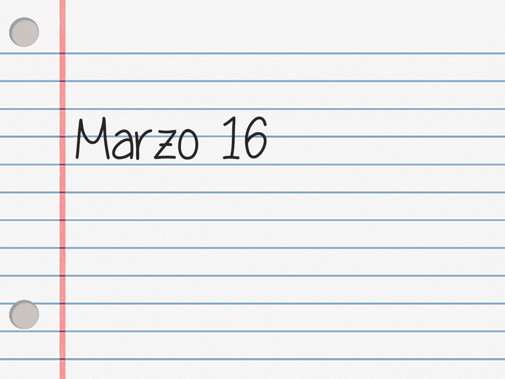 MARZO 16.