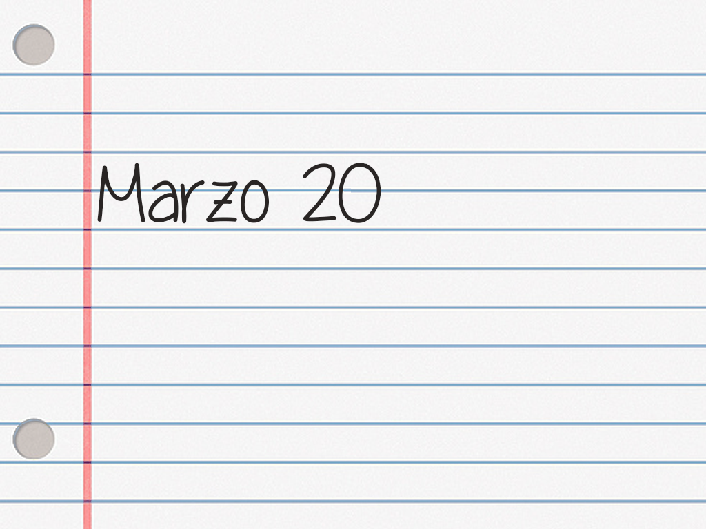 MARZO 20.