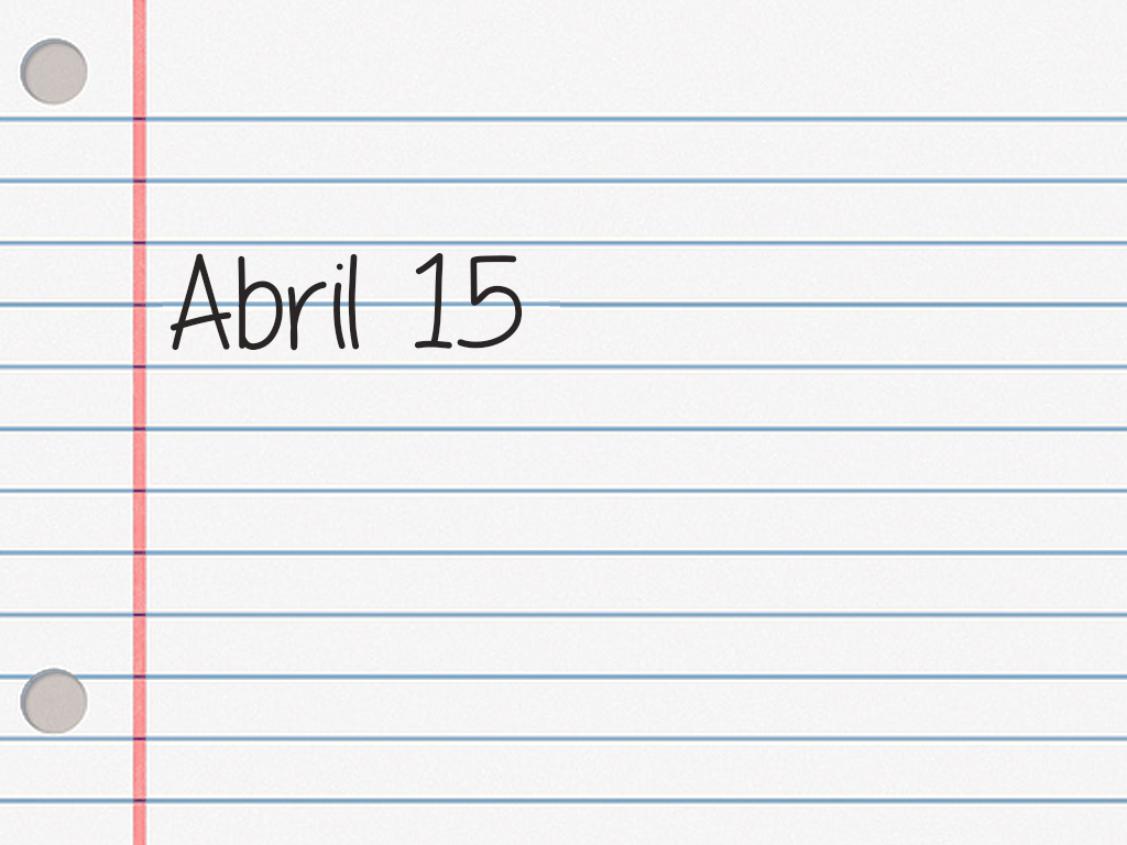 ABRIL 15.