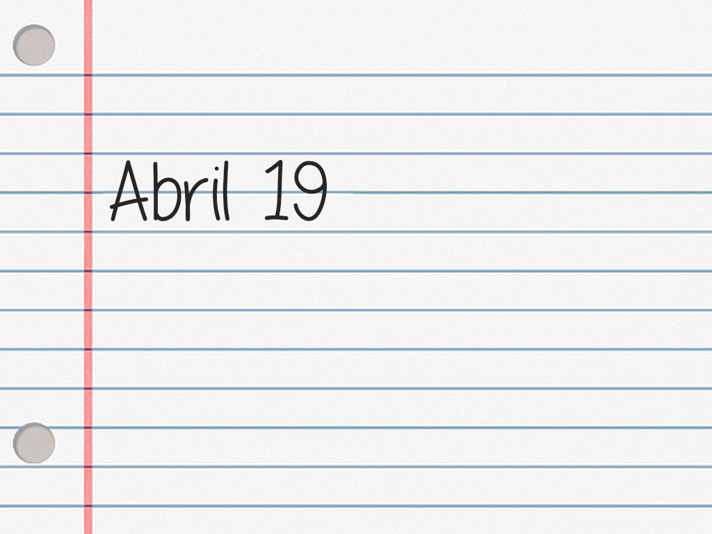 ABRIL 19.