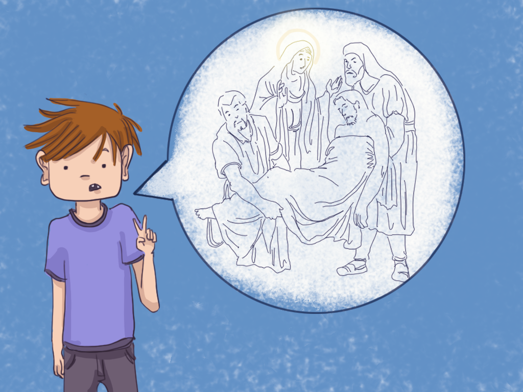 Papelucho está hablando sobre la semana santa.