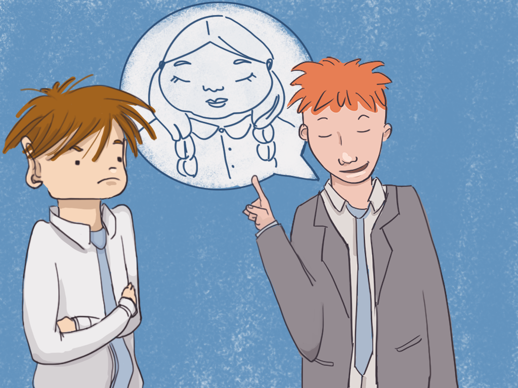 Cifuentes le está contando a Papelucho sobre su hermana Rosa.