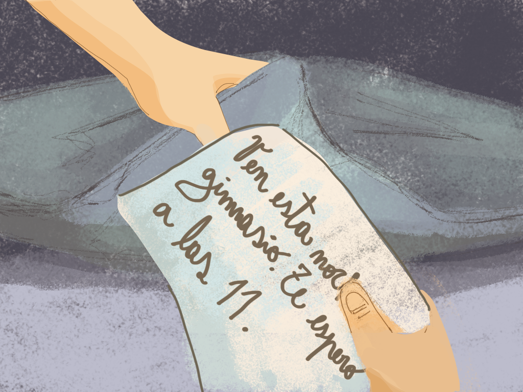 Papelucho encuentra una nota en su cama.