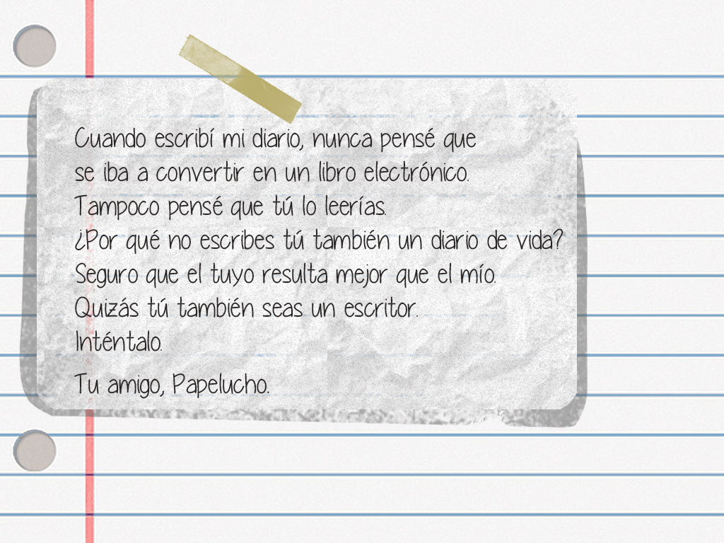 Se ve una nota escrita.