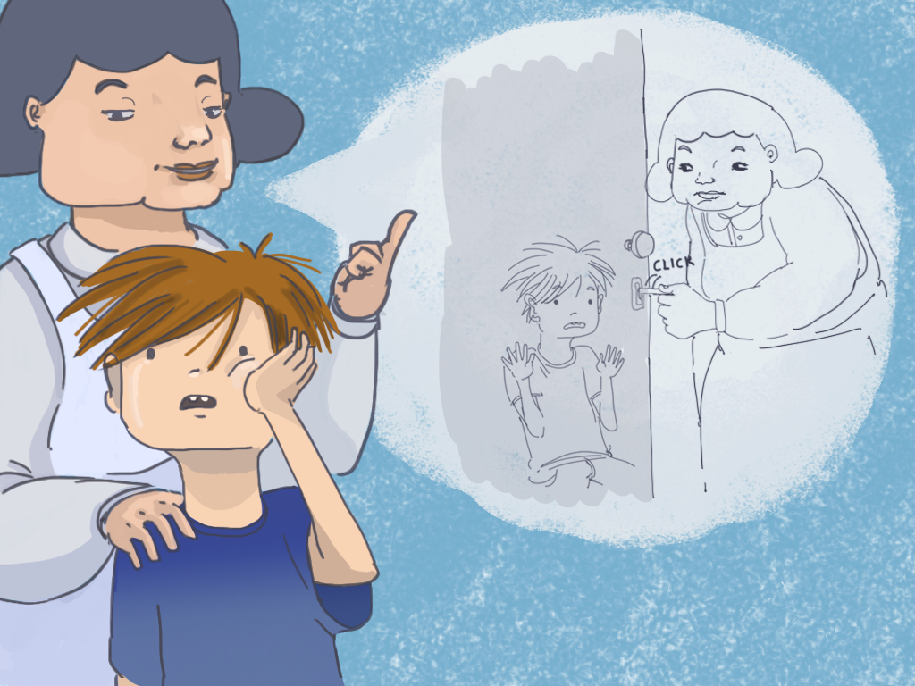 Domitila le dice que ella se hechará la culpa.